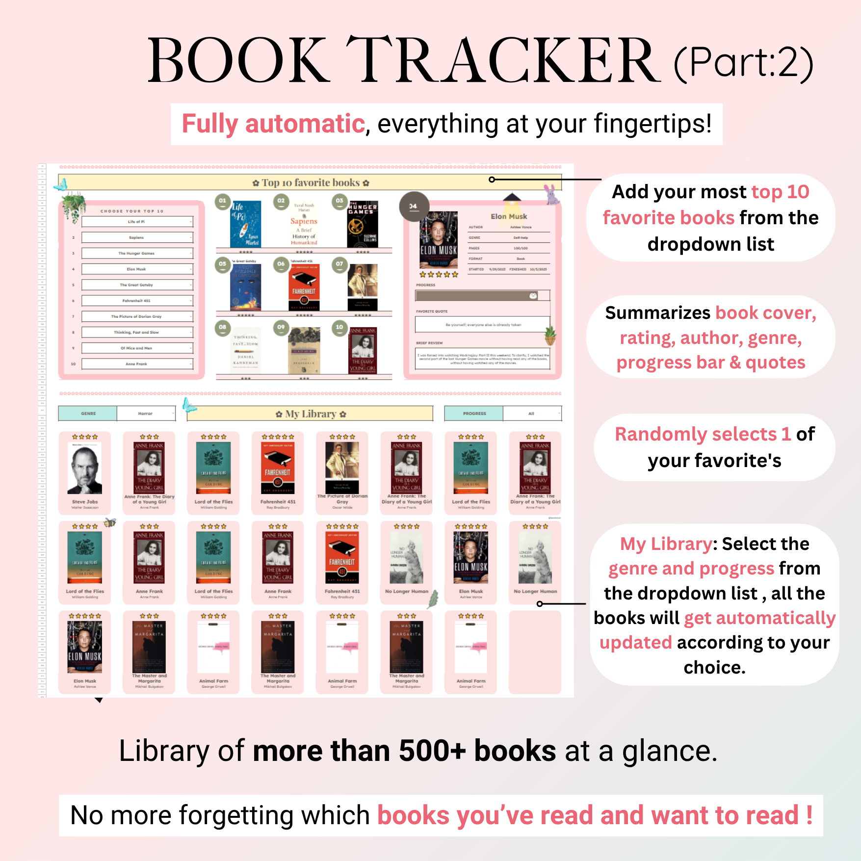 Ultimate Book Tracker 🩷