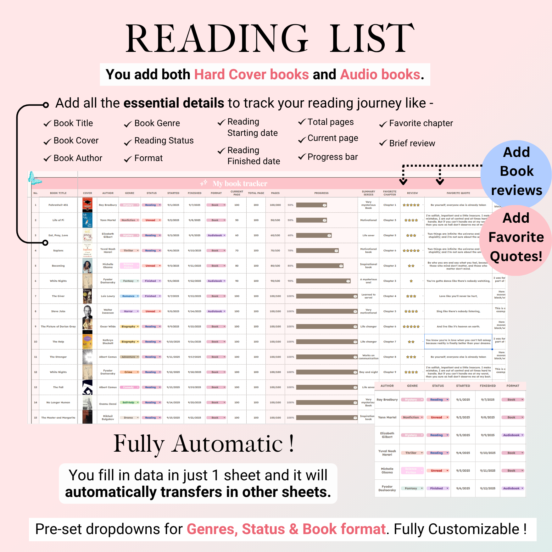 Ultimate Book Tracker 🩷
