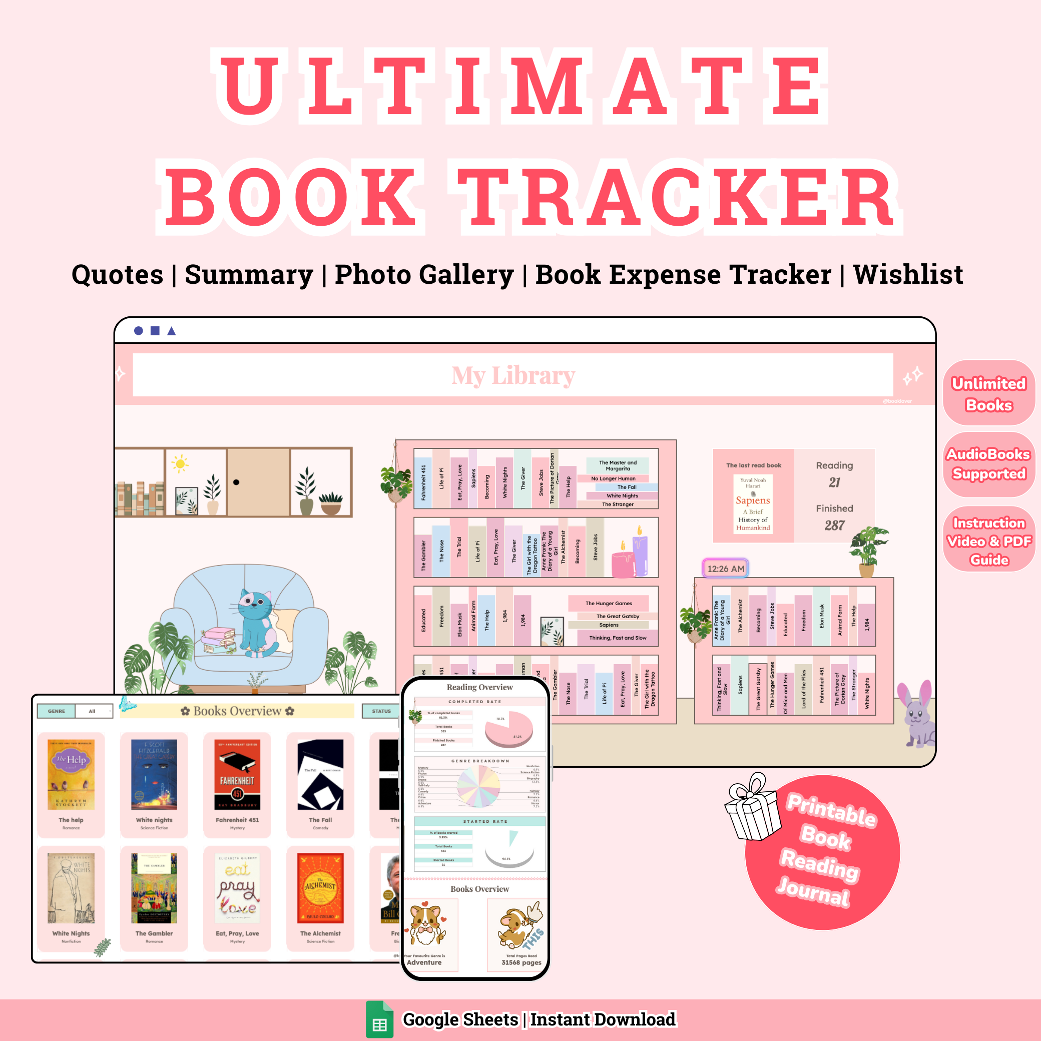 Ultimate Book Tracker 🩷